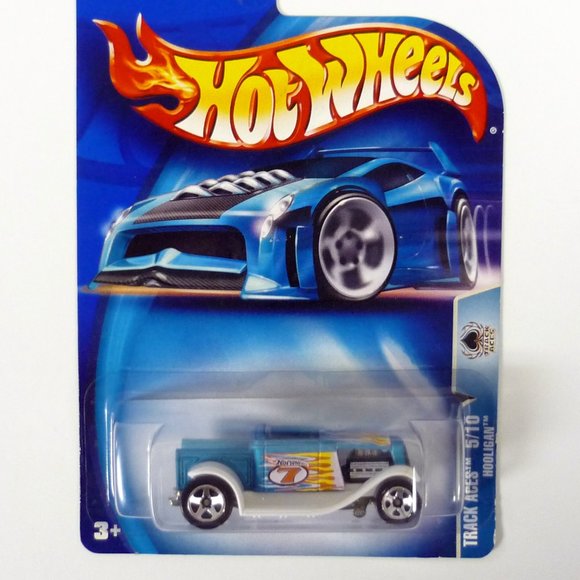 Hot Wheels Hooligan #161 Track Aces 5/10 Blue Die-Cast Car 2003 - Picture 1 of 1